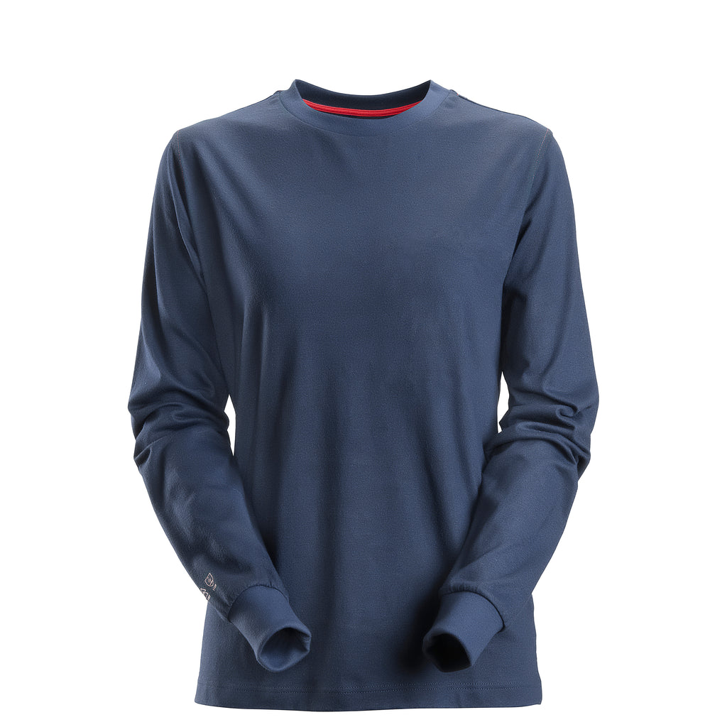 Snickers 2467 ProtecWork, Women's Long Sleeve T-Shirt - Navy