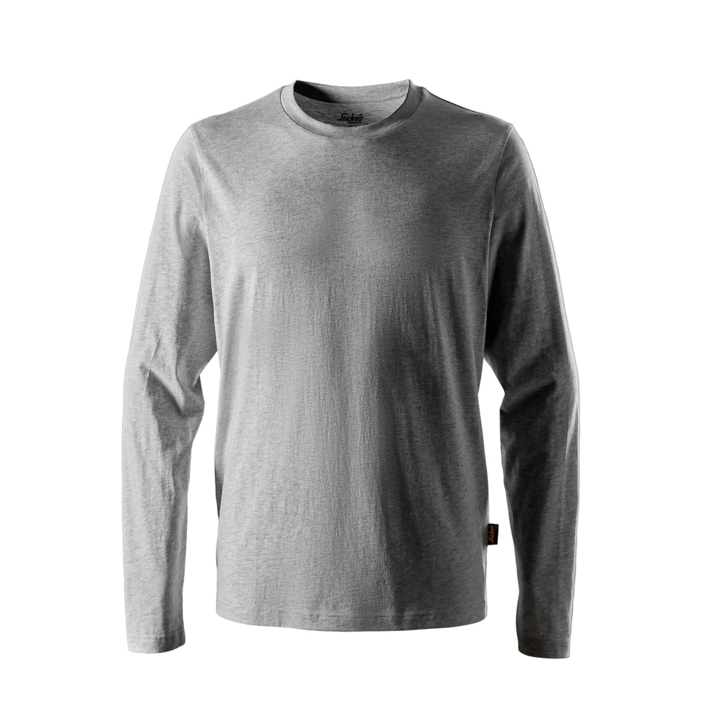 Snickers 2496 Classic Long Sleeve T-Shirt - Grey Melange