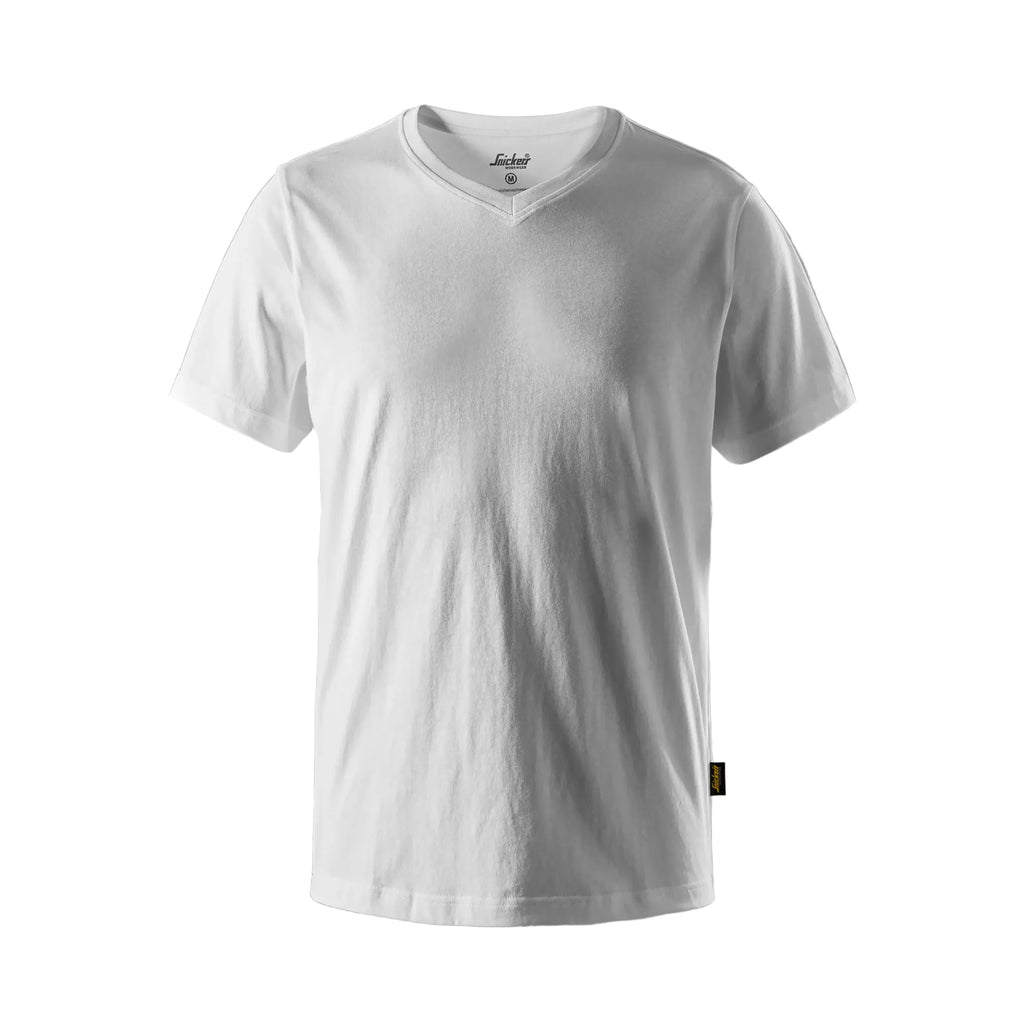 Snickers 2512 Classic V-Neck T-Shirt - White