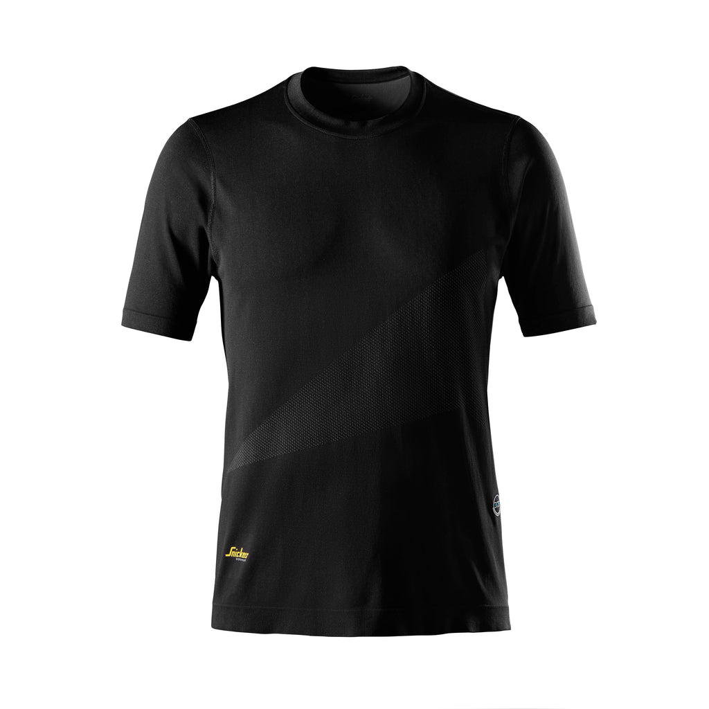 Snickers 2519 FlexiWork, 37.5® Tech Short Sleeve T-Shirt - Black