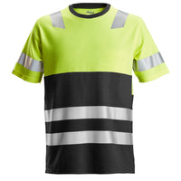 Snickers 2534 Hi-Vis Class 1, T-Shirt - Hi-Vis Yellow/Black
