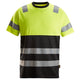 Snickers 2535 Hi-Vis Class 1, T-Shirt - Black/Hi-Vis Yellow