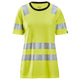 Snickers 2537 Hi-Vis Class 2, Women's T-Shirt - Hi-Vis Yellow/Navy