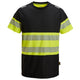 Snickers 2538 Hi-Vis Class 1, T-Shirt - Black/Hi-Vis Yellow