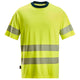 Snickers 2562 ProtecWork, Short Sleeve T-Shirt, Hi-Vis Class 3/2 - Hi-Vis Yellow/Navy