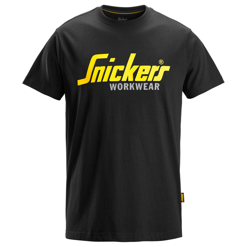 Snickers 2586 Classic Logo T-Shirt - Black