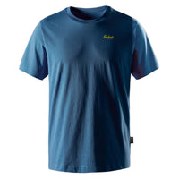 Snickers 2588 Classic Small Logo T-Shirt - Stone Blue