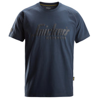 Snickers 2590 Logo T-shirt - Dark Navy Melange