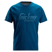 Snickers 2590 Logo T-shirt - Deep Blue