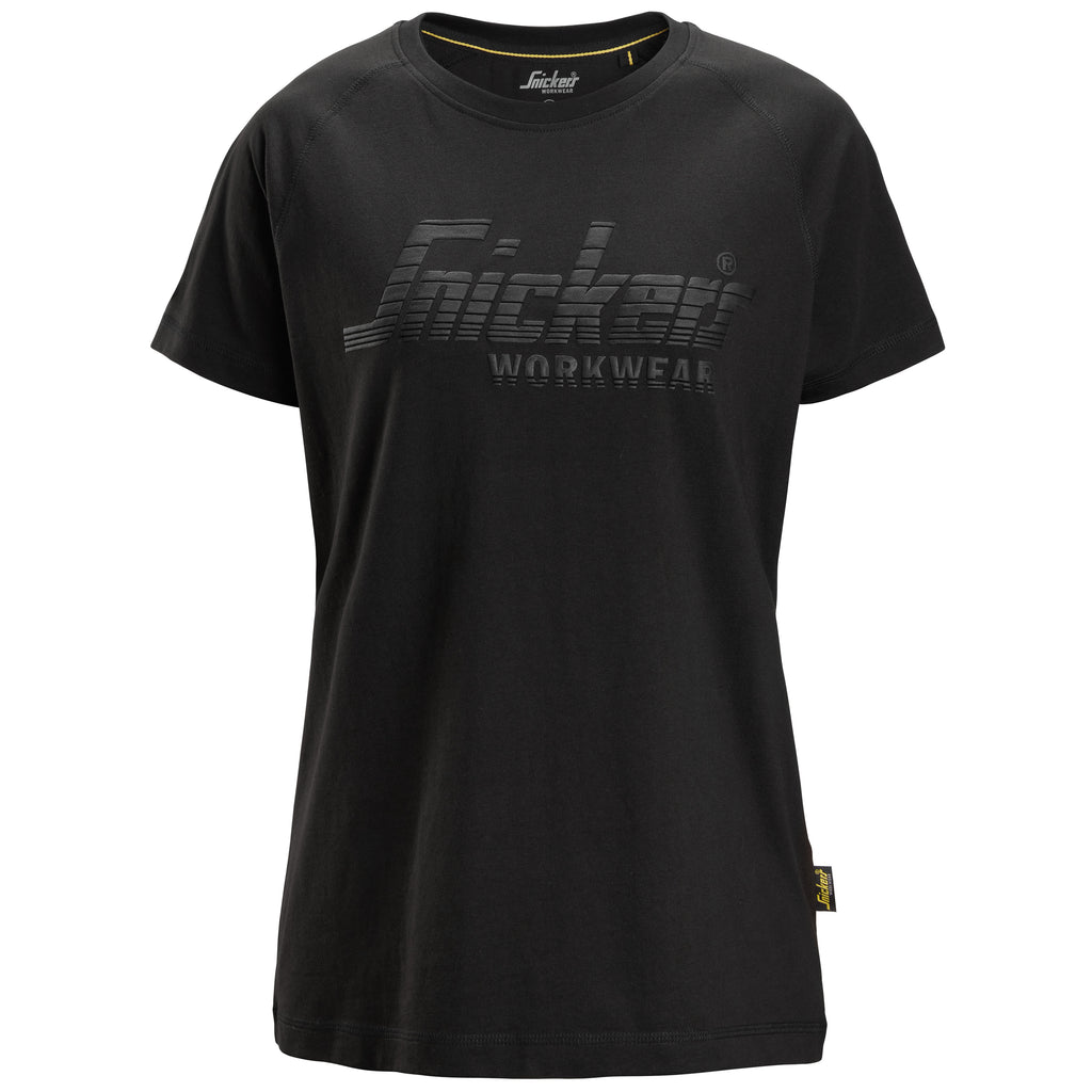 Snickers 2597 Women's Logo T-shirt - Black