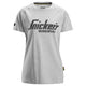 Snickers 2597 Women's Logo T-shirt - Grey Melange