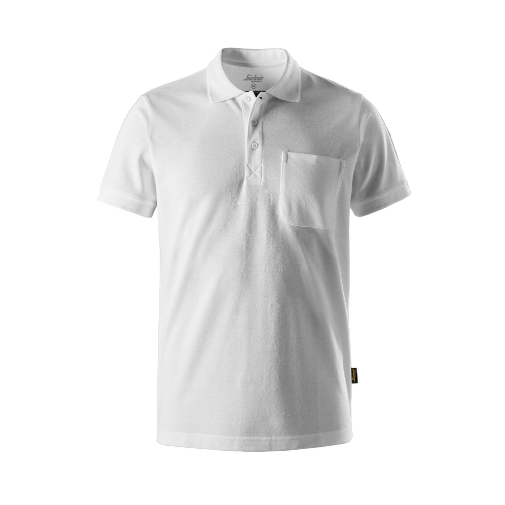 Snickers 2708 Classic Pocket Polo Shirt - White