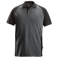 Snickers 2750 Two-Coloured Polo Shirt - Steel Grey/Black
