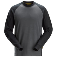 Snickers 2840 Two-Coloured Sweatshirt - Steel Grey/Black