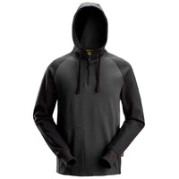 Snickers 2842 Two-Coloured Half-Zip Hoodie - Steel Grey/Black
