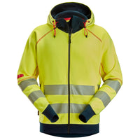 Snickers 2866 ProtecWork, Arc Full Zip Hoodie, Hi-Vis Class 3/2 - Hi-Vis Yellow/Navy