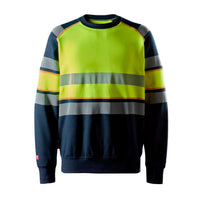 Snickers 2869 ProtecWork, Sweatshirt, Hi-Vis Class 1 - Navy/Hi-Vis Yellow