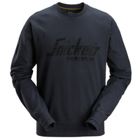 Snickers 2892 Logo Sweatshirt - Dark Navy Melange