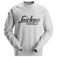 Snickers 2892 Logo Sweatshirt - Grey Melange