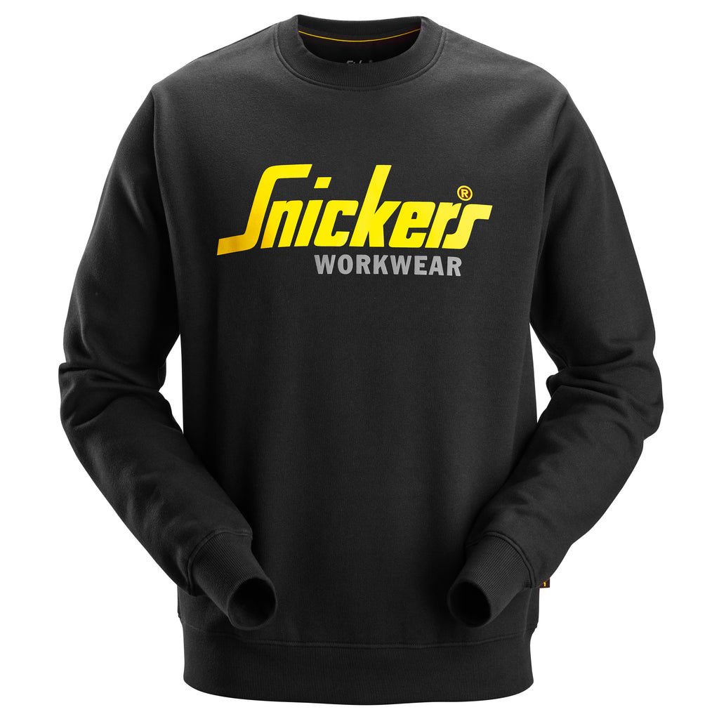 Snickers 2898 Classic Logo Sweatshirt - Black