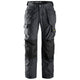 Snickers 3223 Floorlayer Holster Pockets Trousers, Rip-Stop - Steel Grey/Black