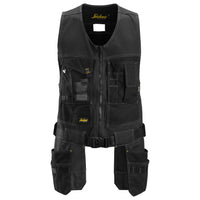 Snickers 4254 AllroundWork, Toolvest Canvas Stretch Holster Pockets - Black/Black
