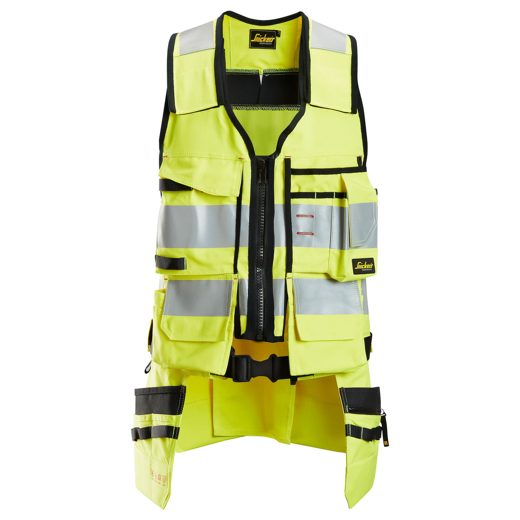 Snickers 4260 ProtecWork, Vest, Hi-Vis Class 1 - Hi-Vis Yellow/Navy