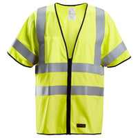 Snickers 4361 ProtecWork, Vest, Hi-Vis Class 3/2 - Hi-Vis Yellow/Navy