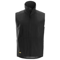 Snickers 4505 AllroundWork, Windproof Soft Shell Vest - Black