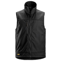 Snickers 4506 AllroundWork, Softshell Stretch Vest - Black/Black