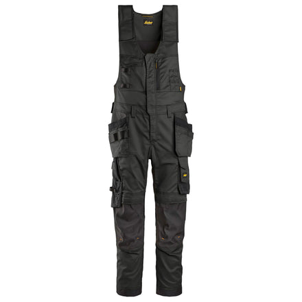 Snickers 6012 Allroundwork Stretch Onepiece Trousers Holster Pockets Black Black Main