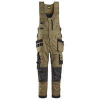 Snickers 6012 Allroundwork Stretch Onepiece Trousers Holster Pockets Khaki Green Black Main