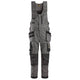 Snickers 6012 Allroundwork Stretch Onepiece Trousers Holster Pockets Steel Grey Black Main