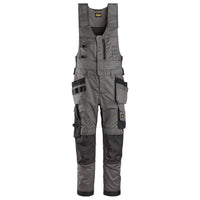 Snickers 6012 Allroundwork Stretch Onepiece Trousers Holster Pockets Steel Grey Black Main