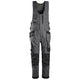 Snickers 6014 Allroundwork Canvas Stretch Onepiece Trousers Holster Pockets Steel Grey Black Main