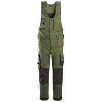 Snickers 6023 Allroundwork Stretch Onepiece Trousers Khaki Green Black Main