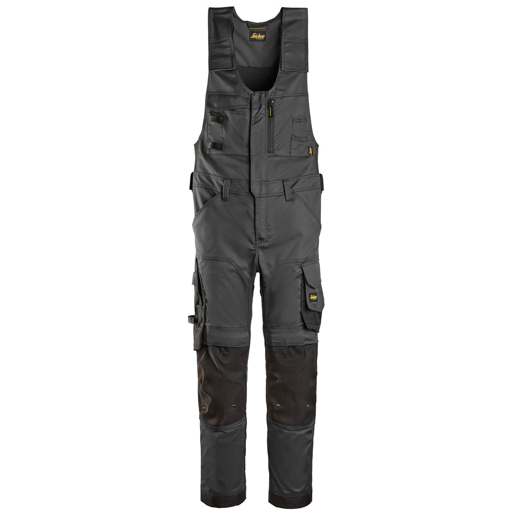 Snickers 6023 Allroundwork Stretch Onepiece Trousers Steel Grey Black Main