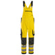 Snickers 6043 Highvis Class 2 Bib Brace Trousers Hi Vis Yellow Black Main