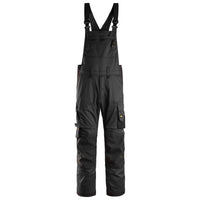 Snickers 6051 Allroundwork Stretch Bib Brace Trousers Black Black Main