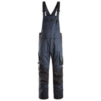 Snickers 6051 Allroundwork Stretch Bib Brace Trousers Navy Black Main