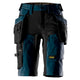 Snickers 6117 AllroundWork, Women's Stretch Shorts Holster Pockets - Navy/Black