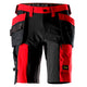 Snickers 6118 AllroundWork, Stretch Shorts Holster Pockets - Chili Red/Black