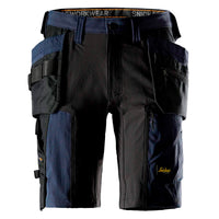 Snickers 6118 AllroundWork, Stretch Shorts Holster Pockets - Navy/Black