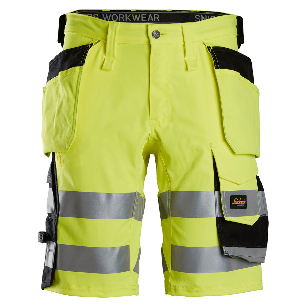 Snickers 6135 High-Vis Class 1, Stretch Shorts Holster Pockets