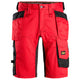 Snickers 6141 AllroundWork, Stretch Shorts Holster Pockets - Chili Red/Black