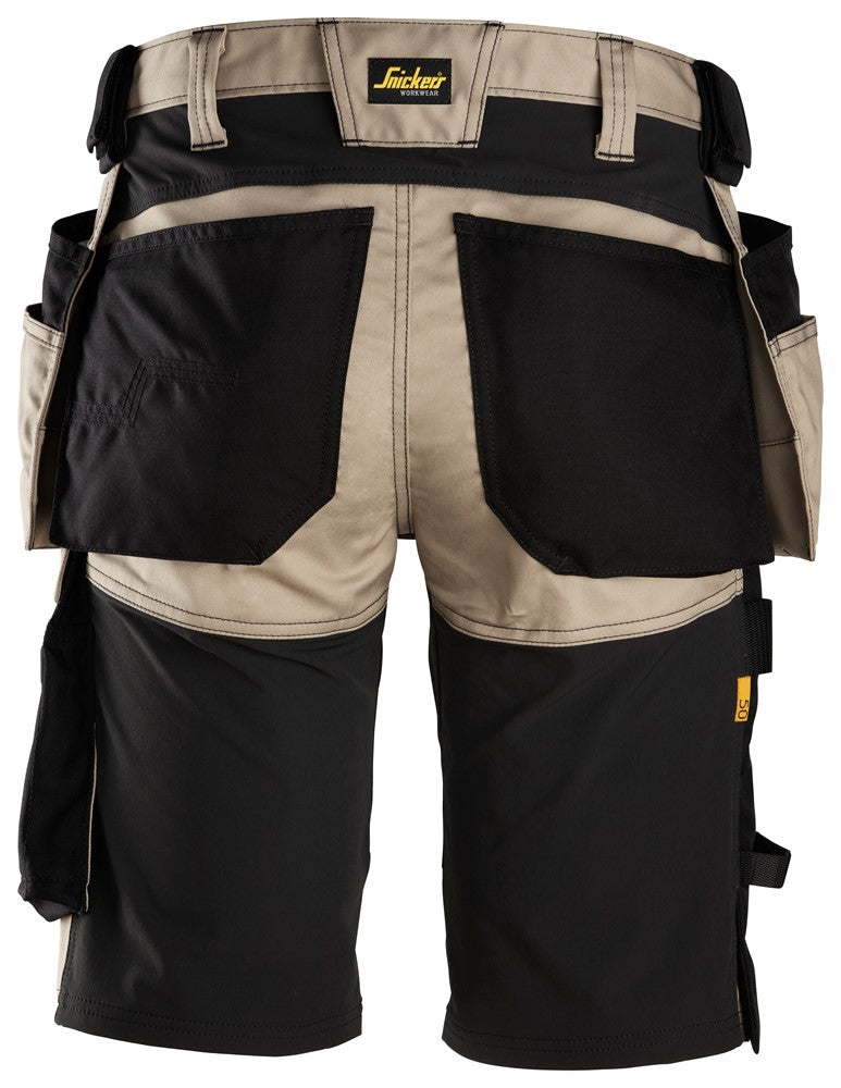 Snickers Allroundwork 6141 Stretch Slim Fit Work Shorts Khaki