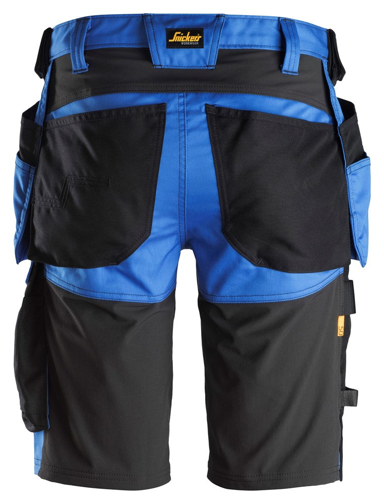 Snickers Allroundwork 6141 Stretch Slim Fit Shorts With Holster Pockets True Blue / Black