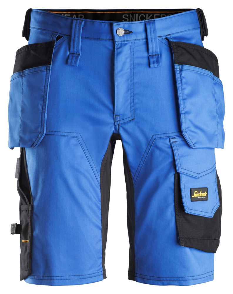 Snickers Allroundwork 6141 Stretch Slim Fit Work Shorts Blue/Black