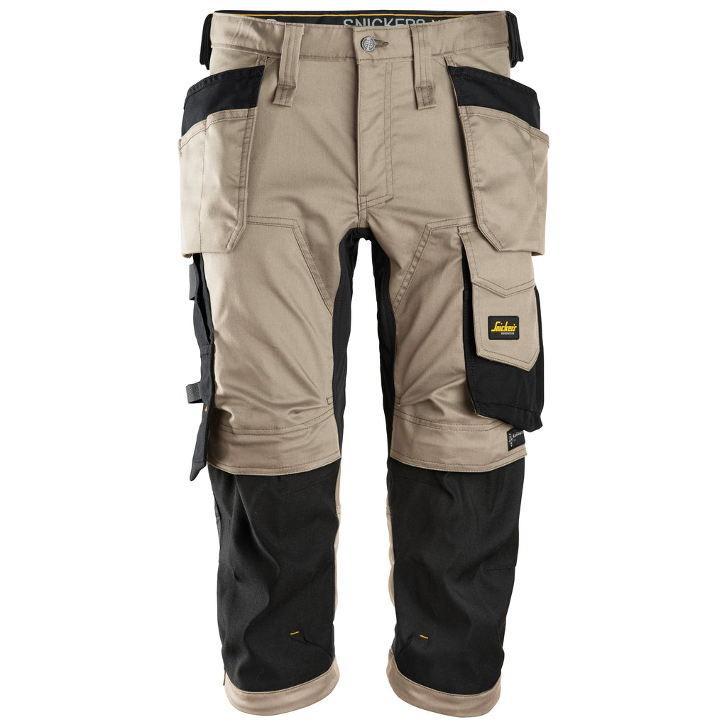 Snickers 6142 Allroundwork Stretch Pirates Holster Pockets Khaki Black Main