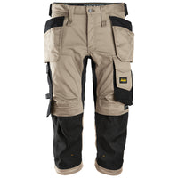 Snickers 6142 Allroundwork Stretch Pirates Holster Pockets Khaki Black Main